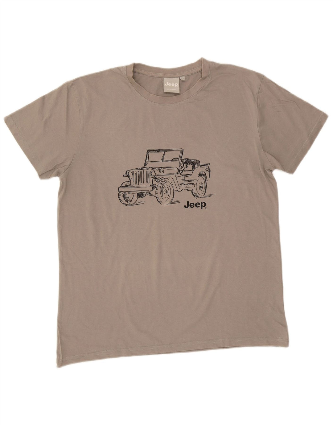 Jeep Herre Grafisk T-Shirt Top XL Grå