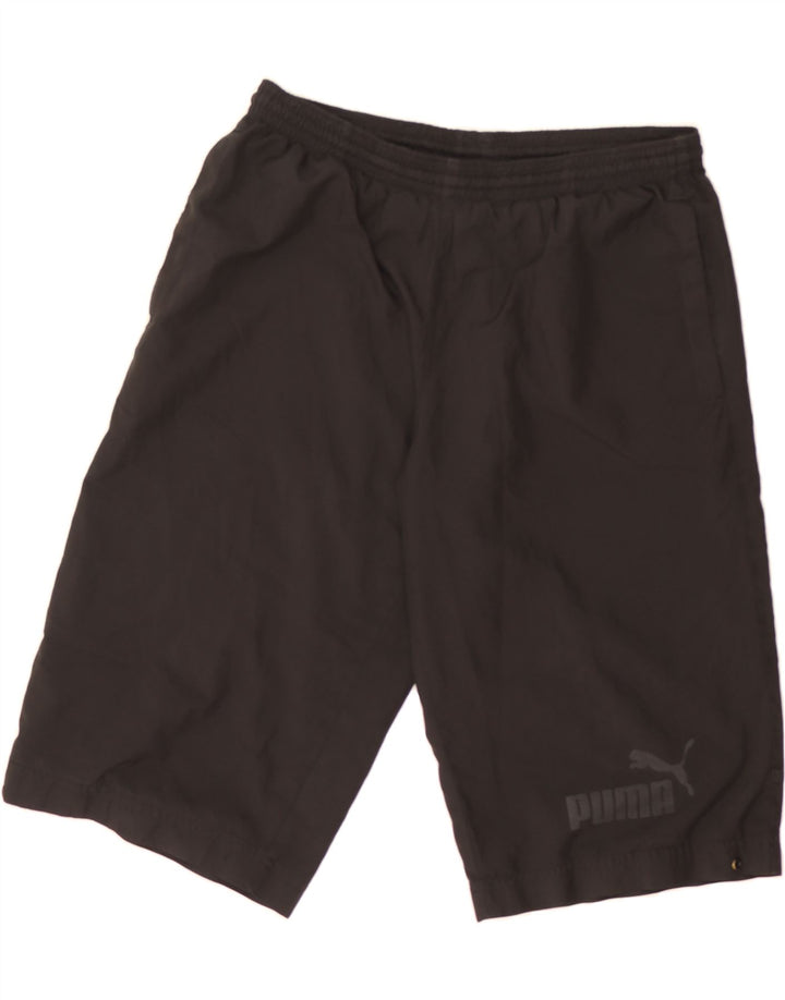 PUMA Mens Sport Shorts Medium  Black Vintage Puma and Second-Hand Puma from Messina Hembry 