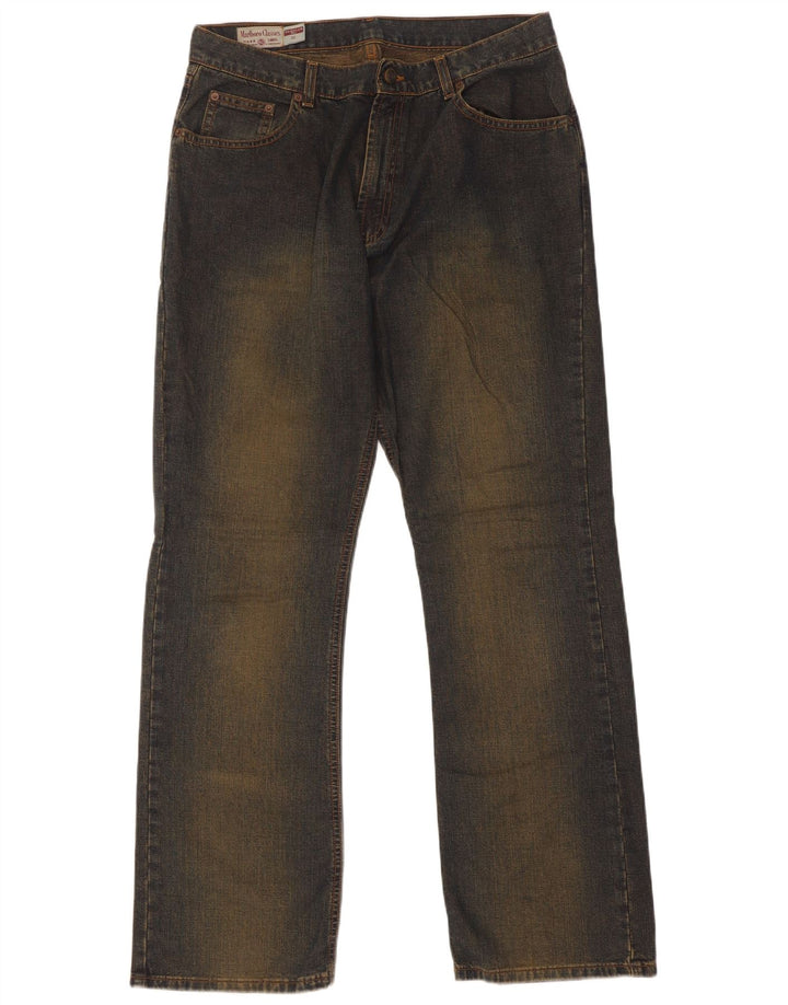 Marlboro Classics Herre Regular Fit Straight Jeans W32 L32 Blå Bomuld