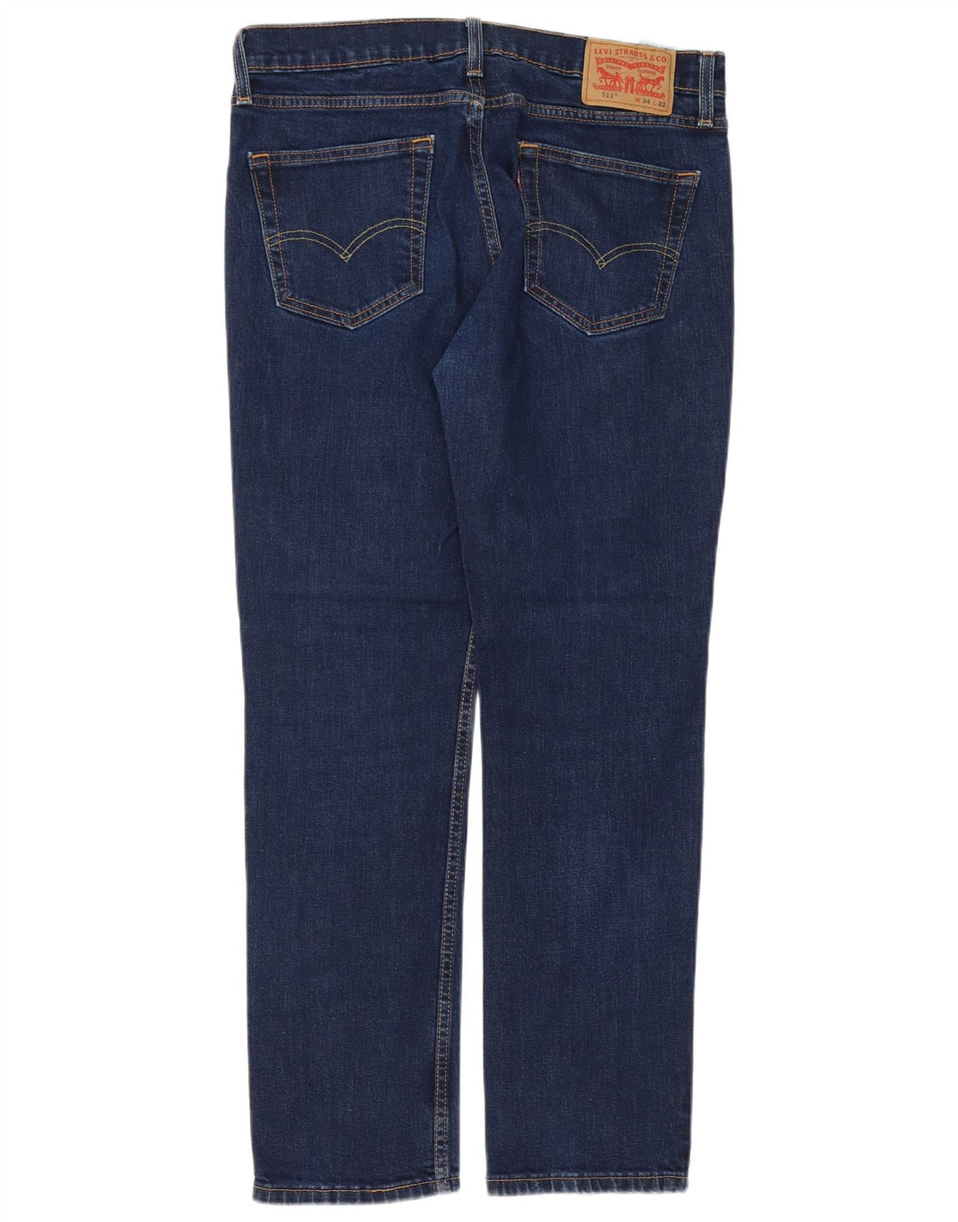 LEVI'S Herre 511 Slim Jeans W34 L30 Blå Bomuld