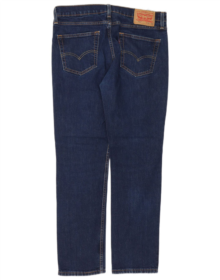 LEVI'S Herre 511 Slim Jeans W34 L30 Blå Bomuld
