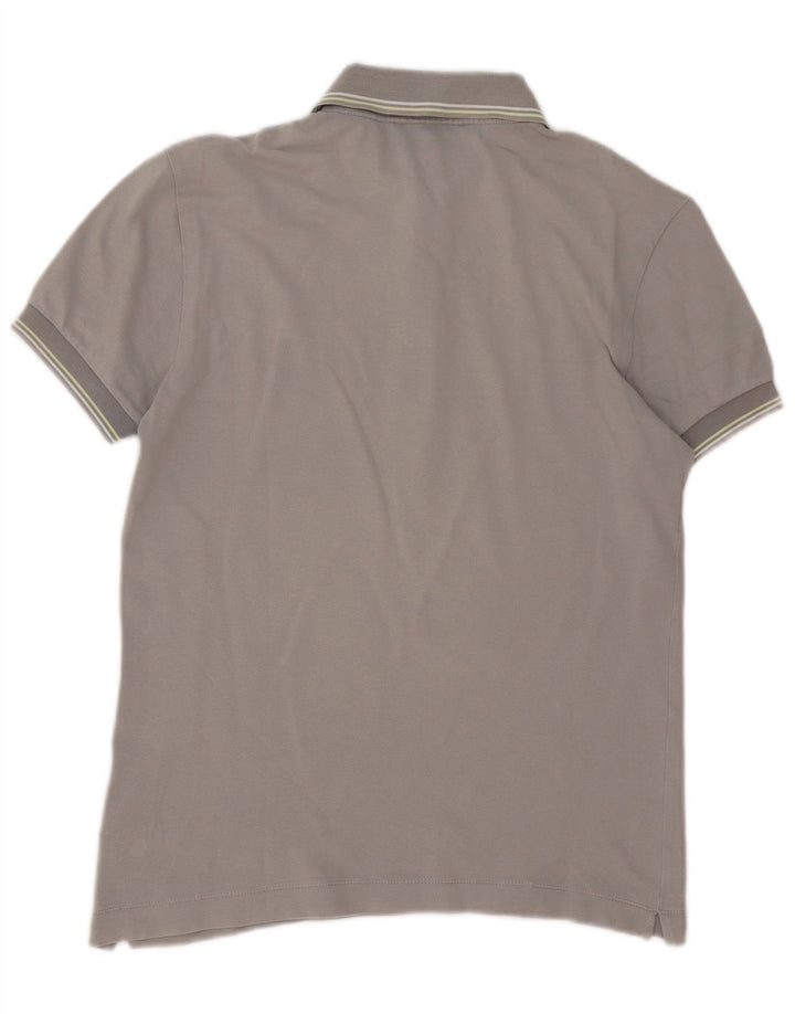 Gas Herre grafisk polo shirt lille grå stribet bomuld