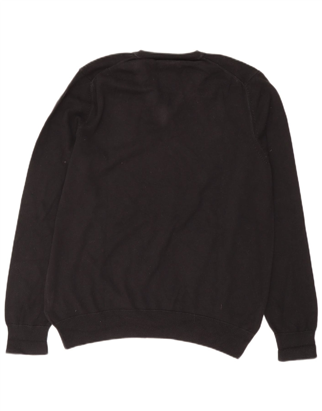 Marks & Spencer Herre V-hals sweater Stor sort bomuld