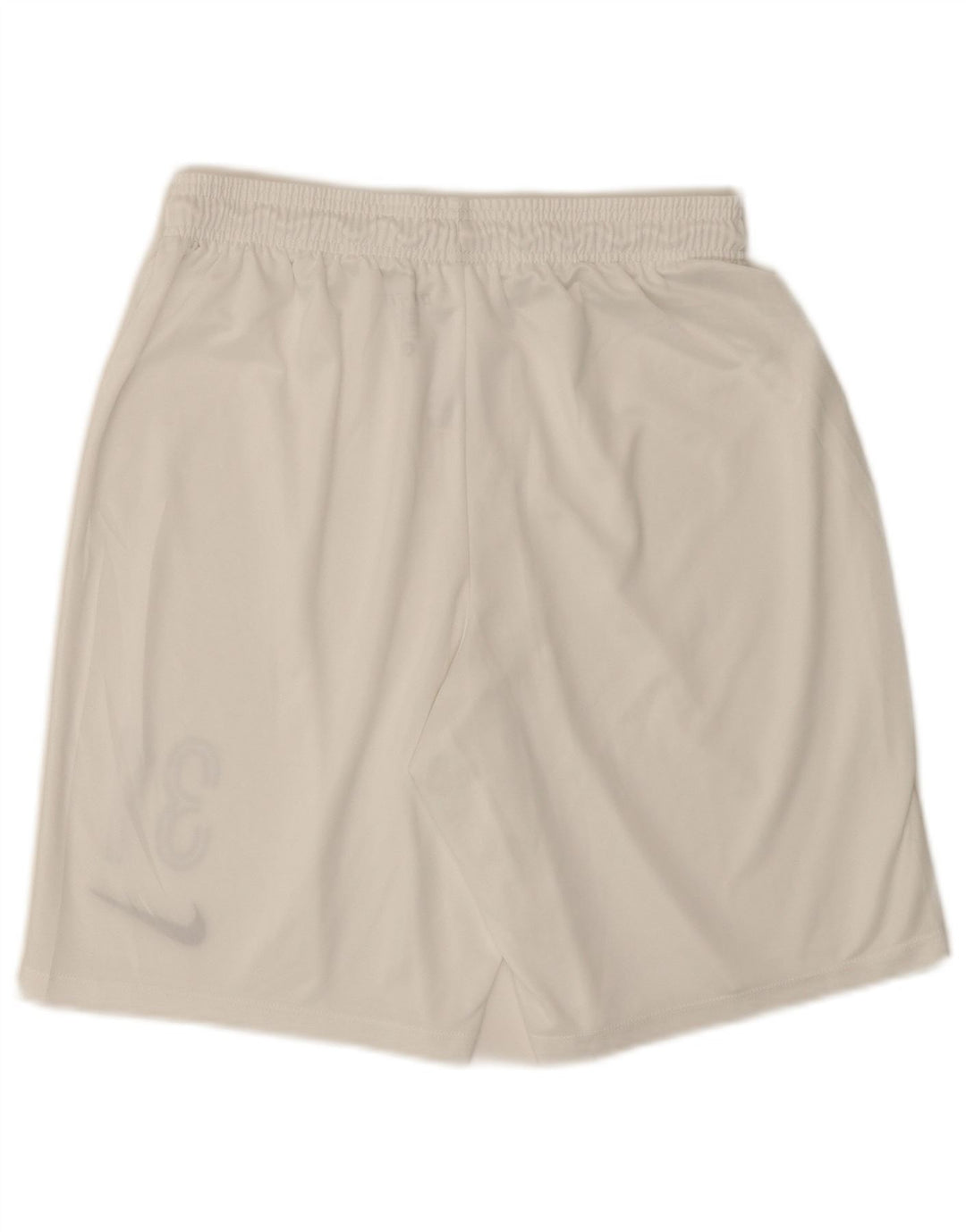 Nike Herre Dri Fit grafiske sportsshorts store hvide polyester
