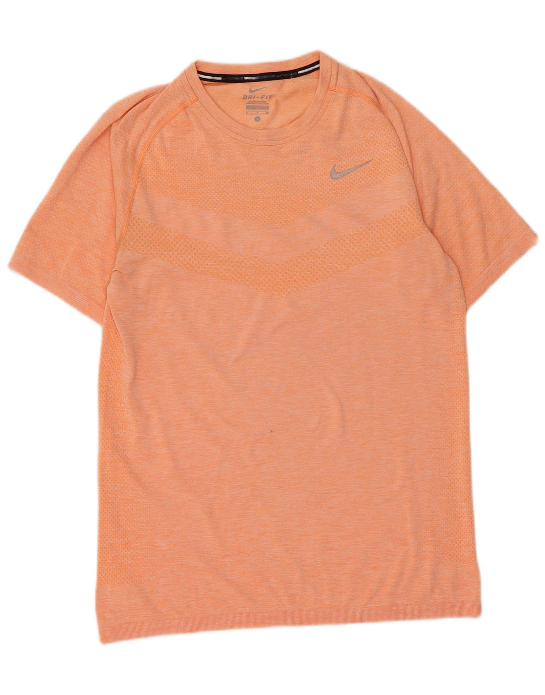 Nike herre Dri Fit T-shirt top lille orange stribet