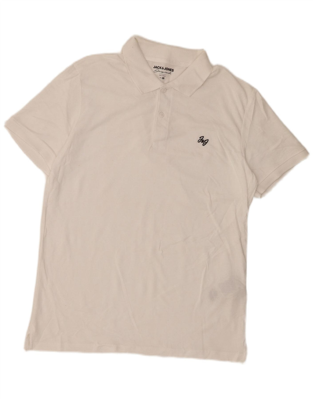 JACK & JONES Poloshirt til mænd Medium hvid bomuld