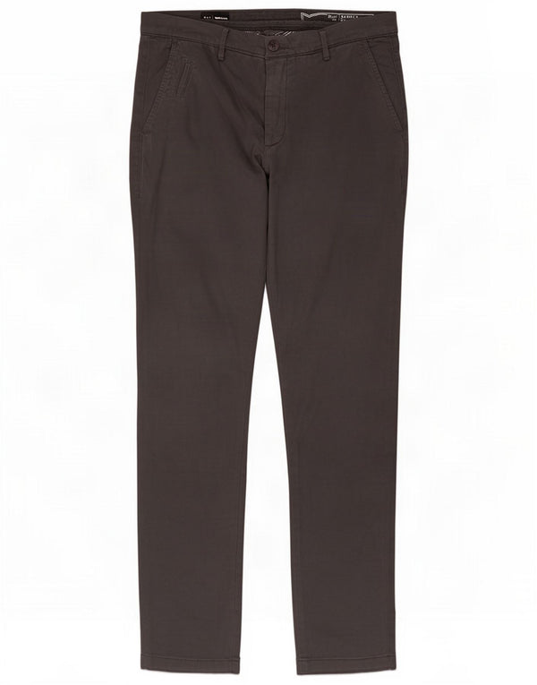 Gas Mens Slim Chino Trousers W33 L31 Grey