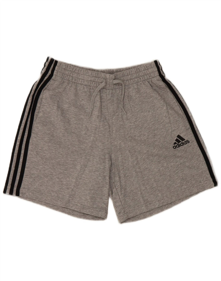 Adidas Sportshorts til mænd, mellemgrå flækket bomuld