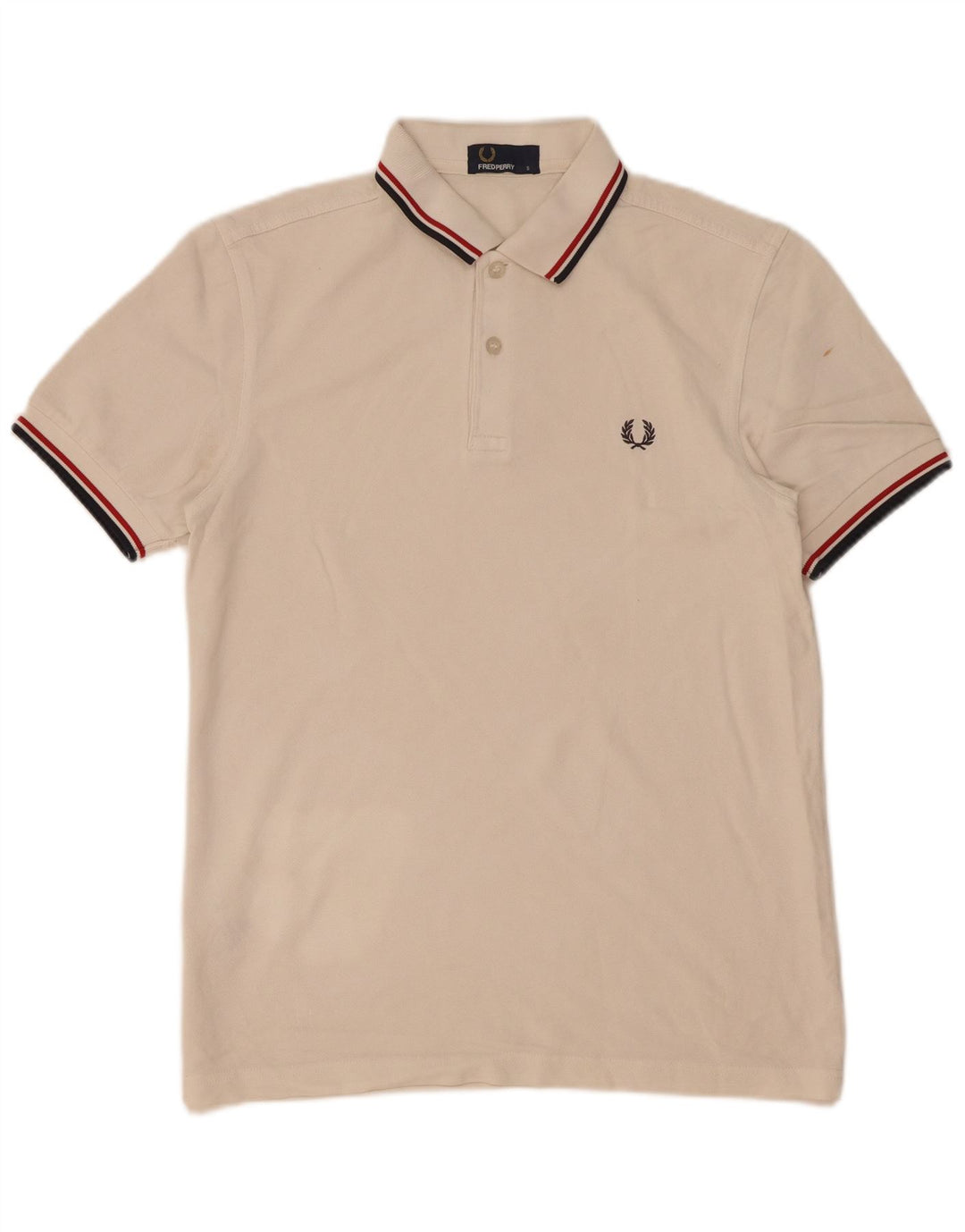 Fred Perry Herre poloshirt Lille hvid stribet bomuld