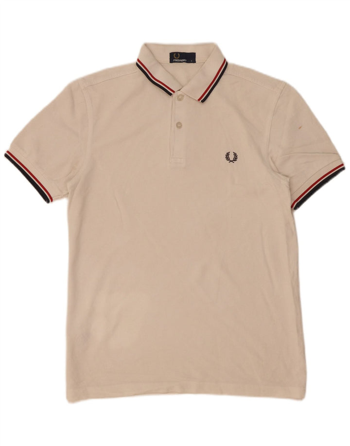Fred Perry Herre poloshirt Lille hvid stribet bomuld