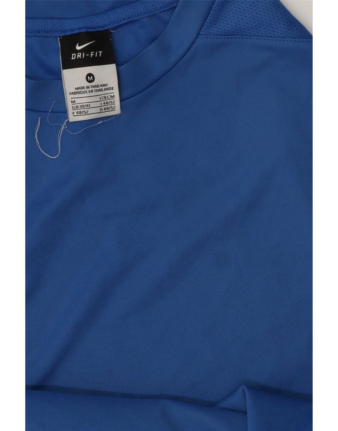 Nike Herre Dri Fit T-Shirt Top UK 39/41 Medium Blue