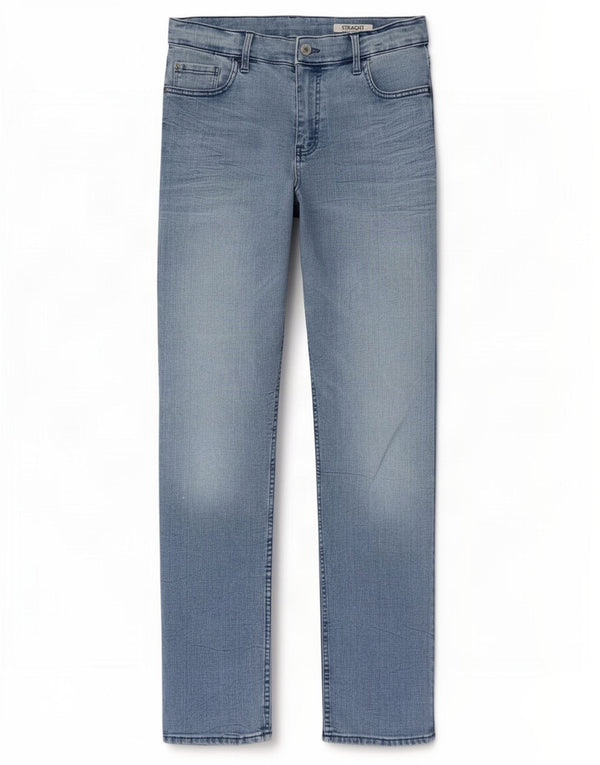 Marks & Spencer Dame Regular Fit Straight Jeans UK 14 Large W30 L30 Blue