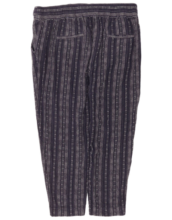 Marks & Spencer Chinobukser til kvinder UK 20 2XL W40 L27 Marineblå stribet