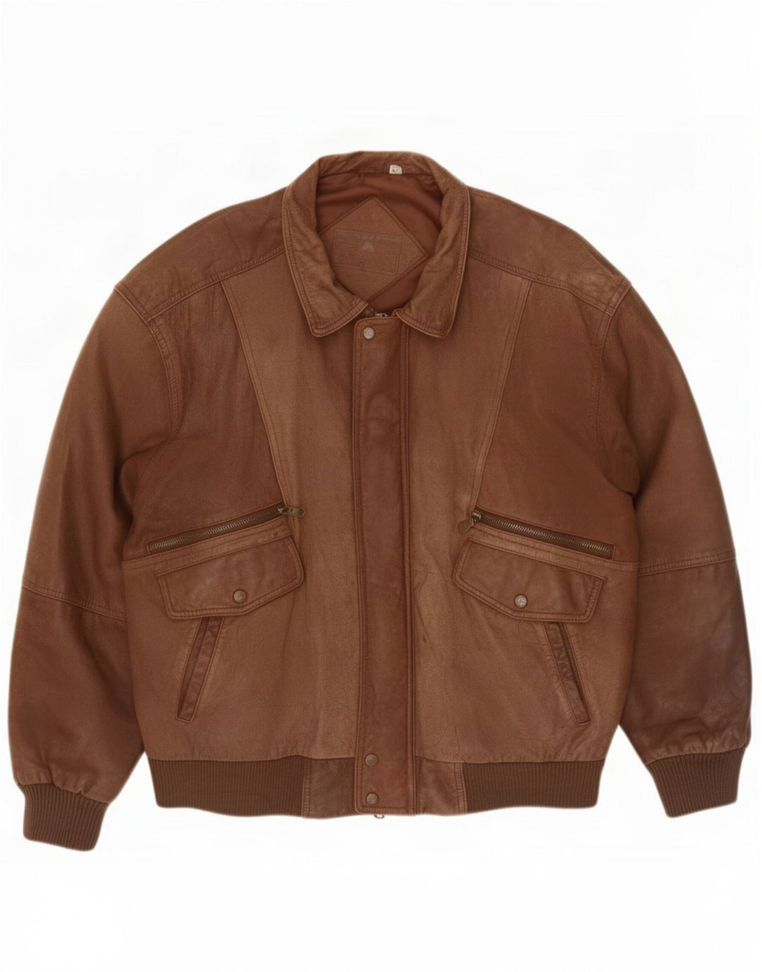 Roundtree & Yorke Herre læderjakke UK 42 XL Brun