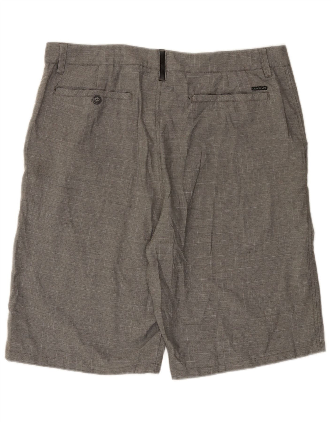 Quiksilver Chino Shorts til mænd W38 XL Grå Flecked Polyester