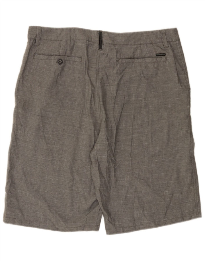 Quiksilver Chino Shorts til mænd W38 XL Grå Flecked Polyester