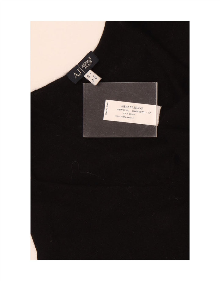 Armani Jeans Dame Vest Tank Top IT 44 Medium Sort Angora