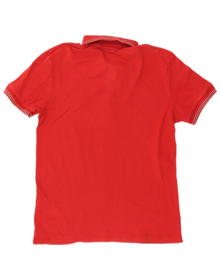 Gas Poloshirt til mænd Medium rødstribet bomuld