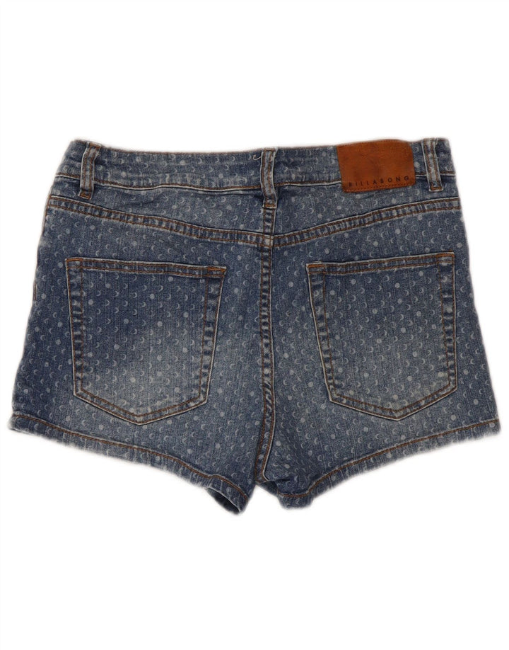 Billabong denimshorts til kvinder W28 Mellemblå plettet bomuld