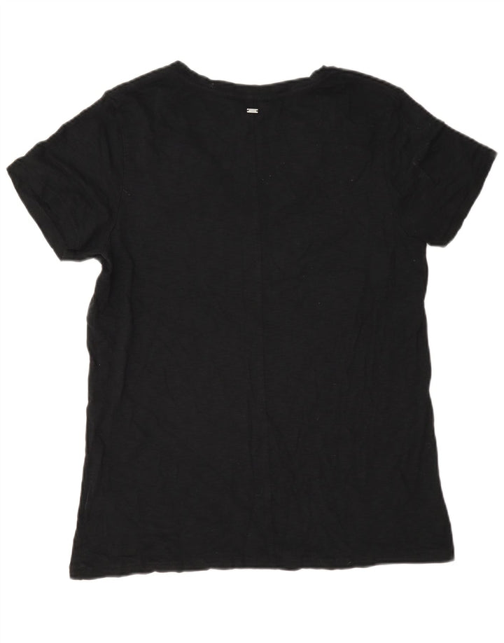 Superdry oversized T-shirt top til kvinder UK 8 Lille marineblå bomuld