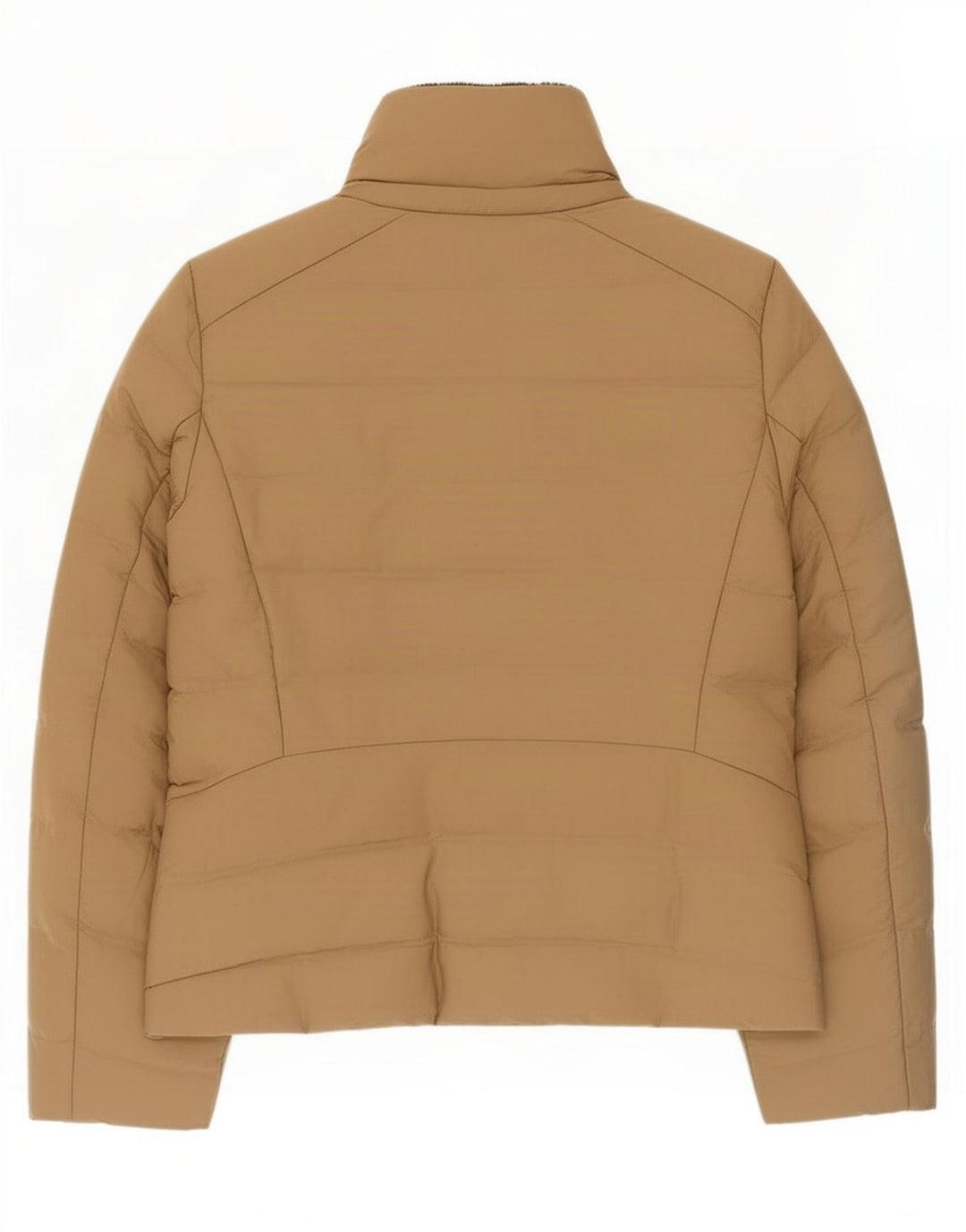 Zara Dame Sherpa Polstret Jakke UK 20 2XL Beige Polyester