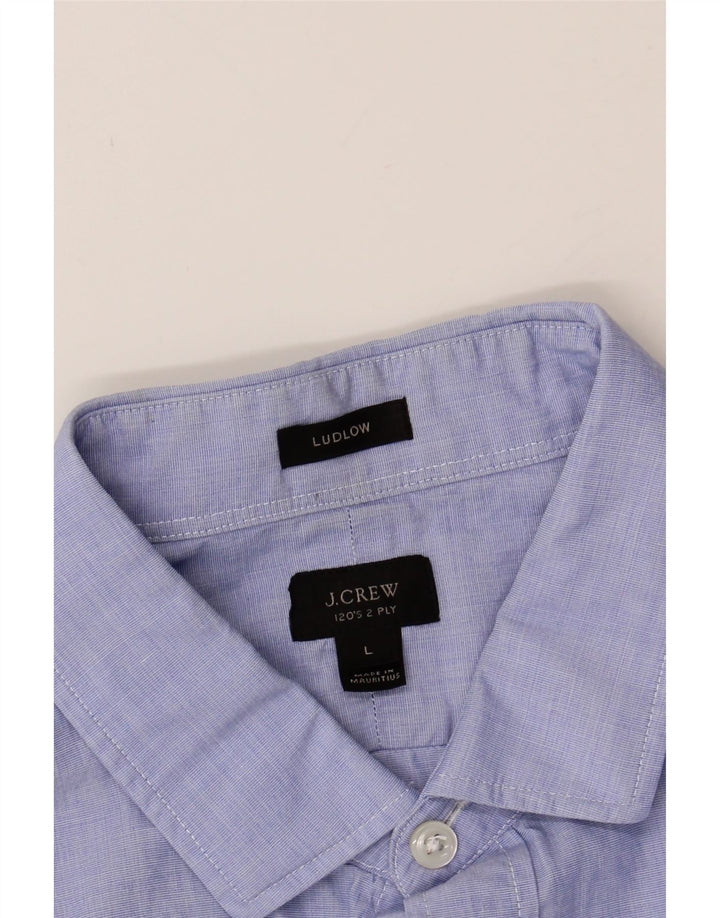 J. CREW Mens Ludlow Shirt Large Blue Cotton Vintage J. Crew and Second-Hand J. Crew from Messina Hembry 