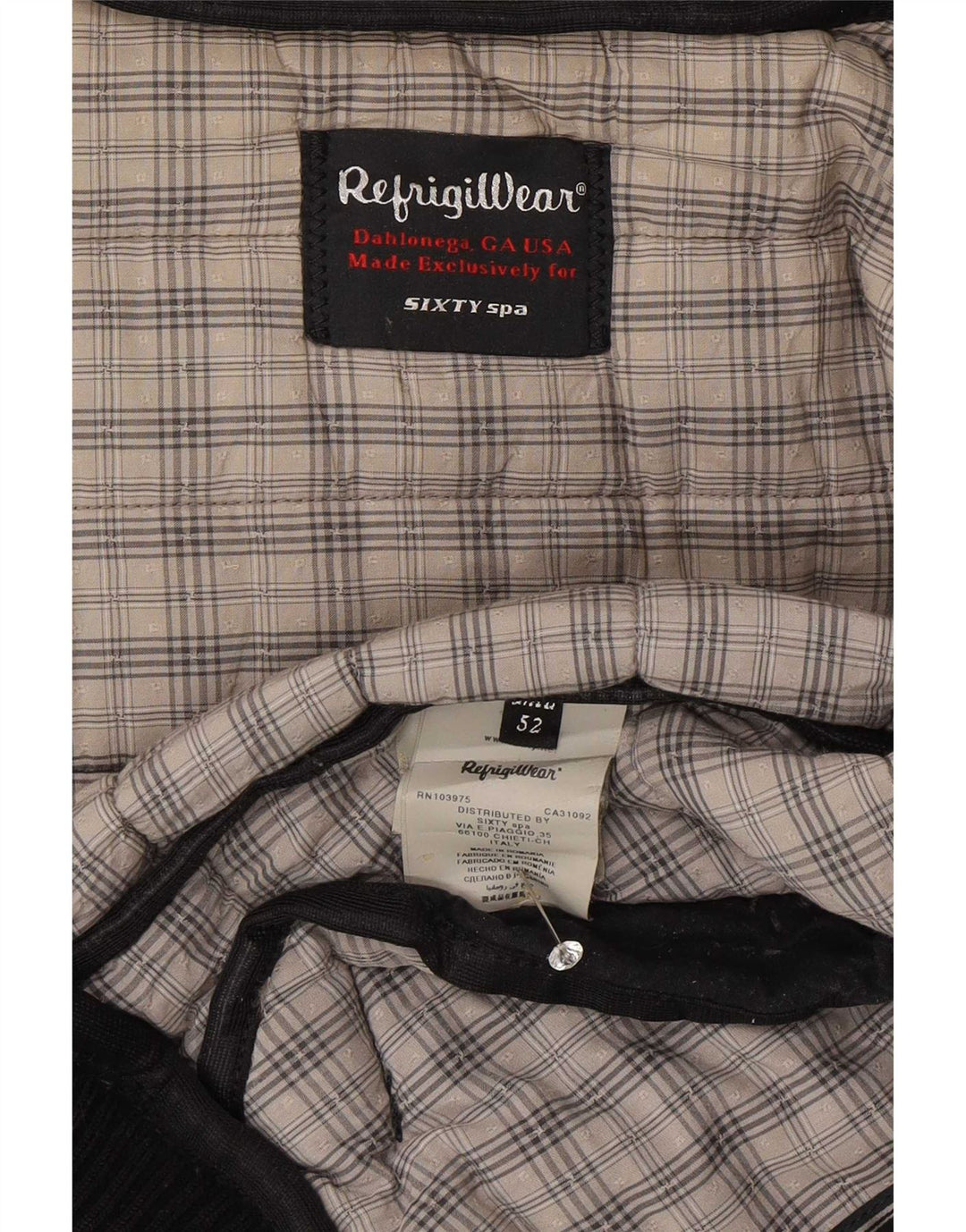 Refrigiwear Herre hættepolstret jakke IT 52 Stor marineblå polyester