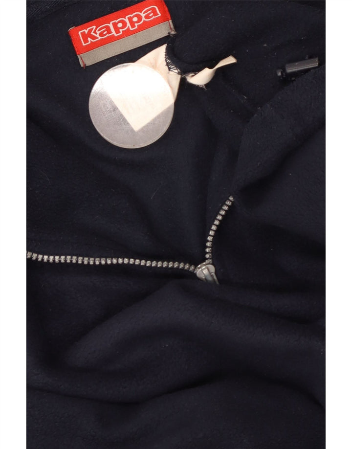 KAPPA Fleece Jumper med lynlås til mænd mellem marineblå polyester