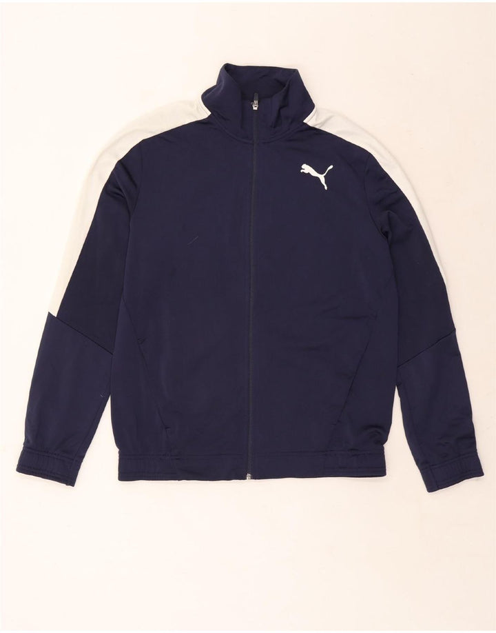 Puma Træningsdragt til mænd Topjakke Medium Marineblå Colourblock Polyester