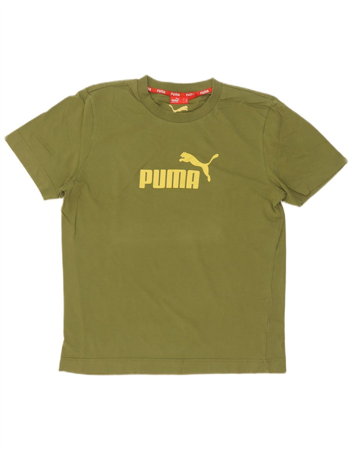 Puma Herre Grafisk T-Shirt Top Medium Grøn