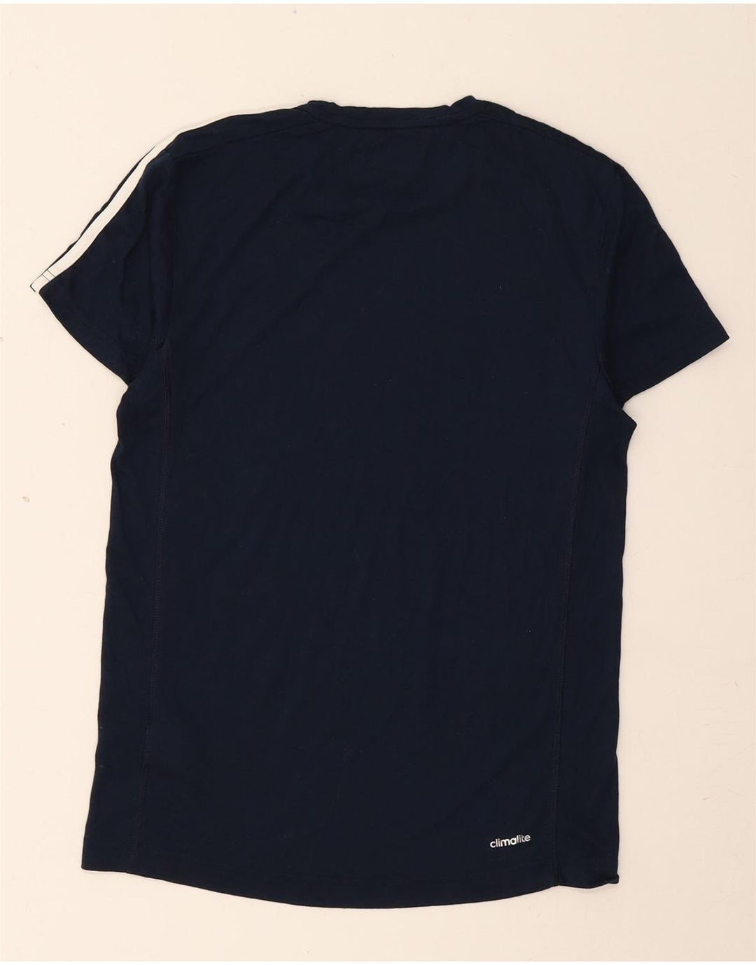 Adidas Herre Climalite T-shirt Top Lille marineblå polyester