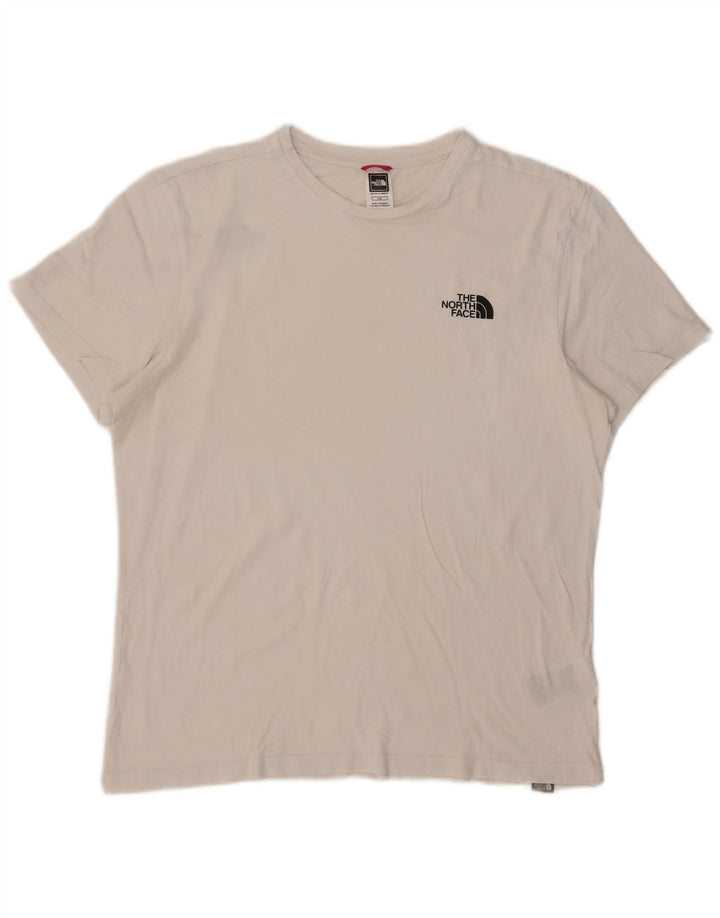 THE NORTH FACE Herre T-Shirt Top Stor Hvid Bomuld
