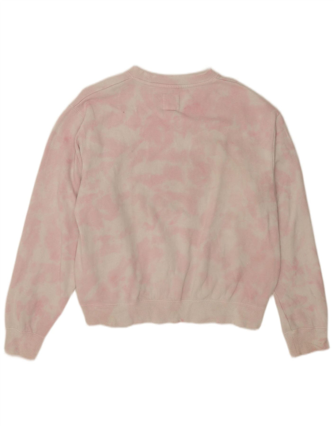 Billabong Womens Grafisk Sweatshirt Jumper UK 14 Medium Pink Tie Dye
