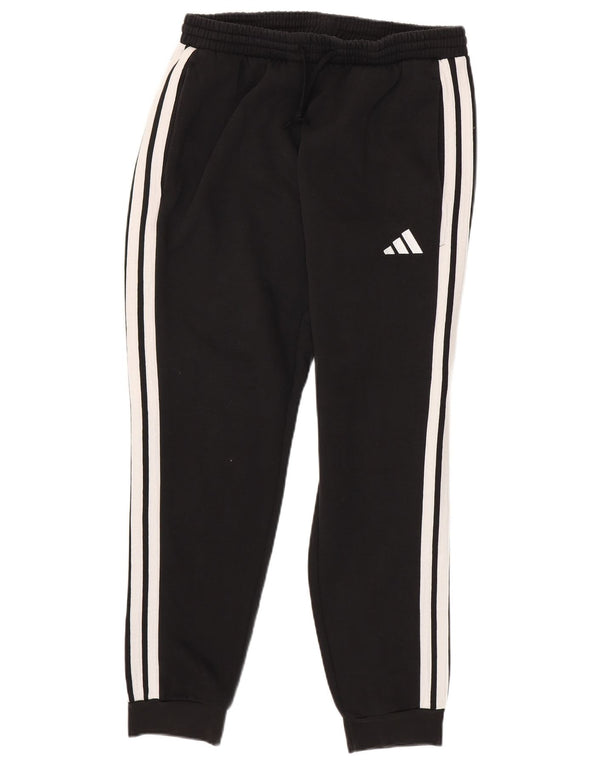 Adidas Mens Tracksuit Trousers Joggers Medium  Black Cotton