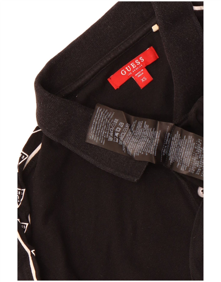 Guess Grafisk poloshirt til mænd XS Sort bomuld