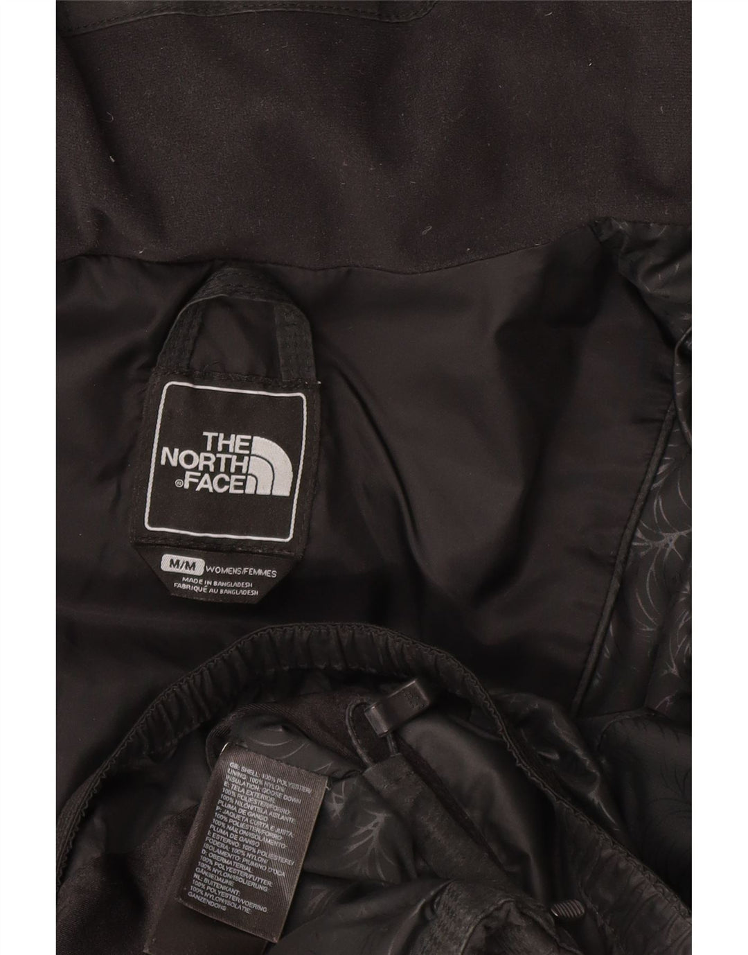 The North Face, polstret jakke til kvinder, UK 14 Medium Sort Polyester