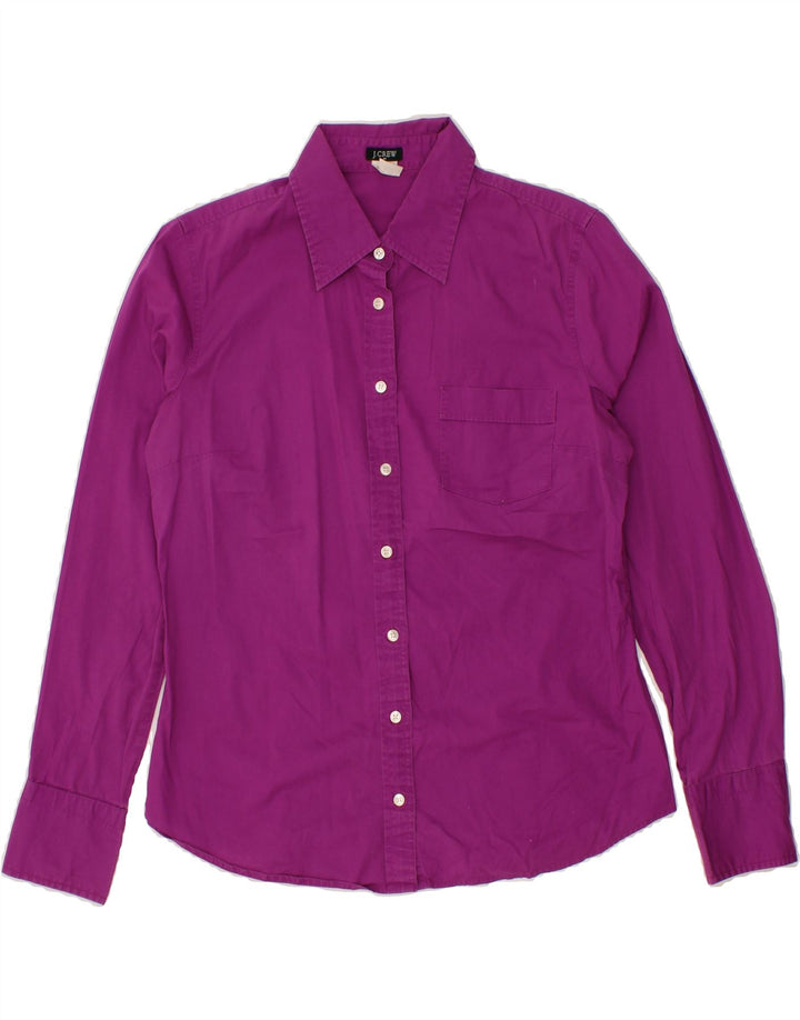J. CREW Womens Shirt UK 14 Medium Purple Cotton Vintage J. Crew and Second-Hand J. Crew from Messina Hembry 