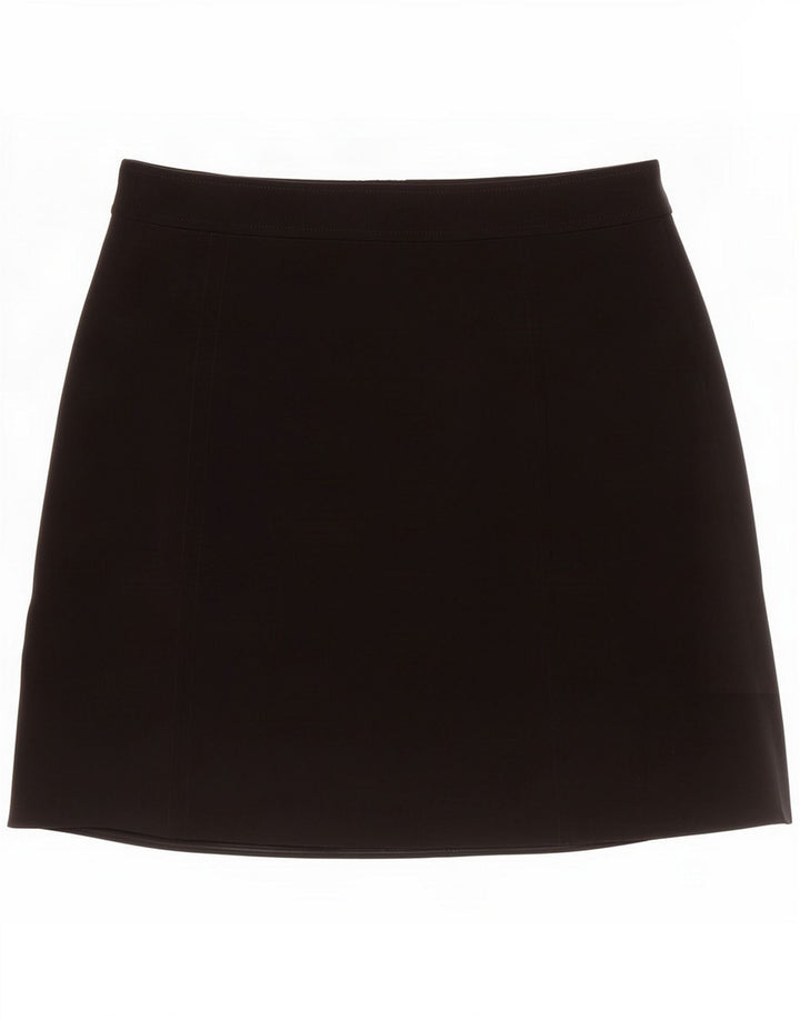 Warehouse Dame Mini-nederdel UK 12 Medium W29 Sort Polyester