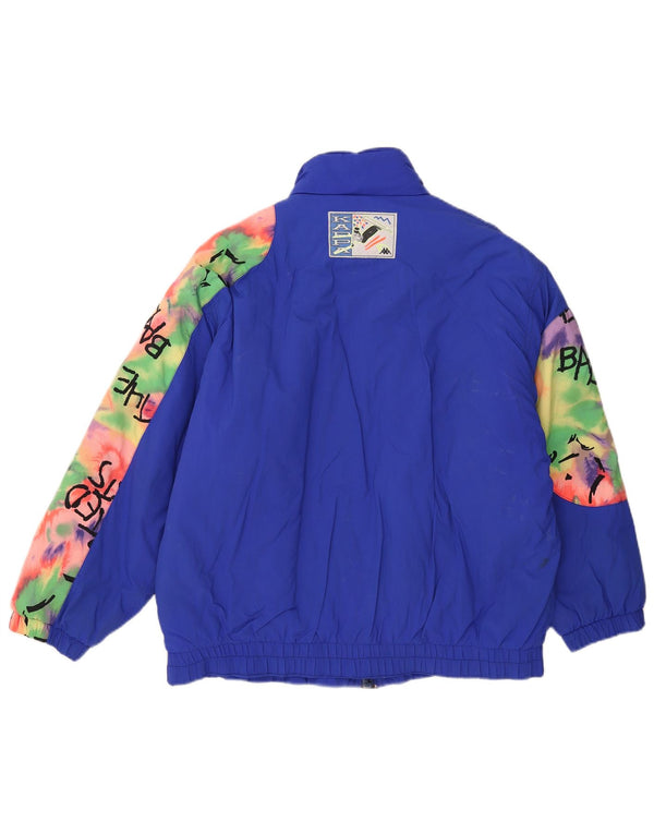 Kappa Boys Graphic Relaxed Fit Skijakke 15-16 år Blå Colourblock