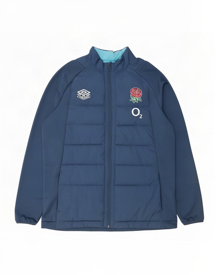 Umbro Herre Rugby England Polstret Jakke UK 44 2XL Blå Polyester