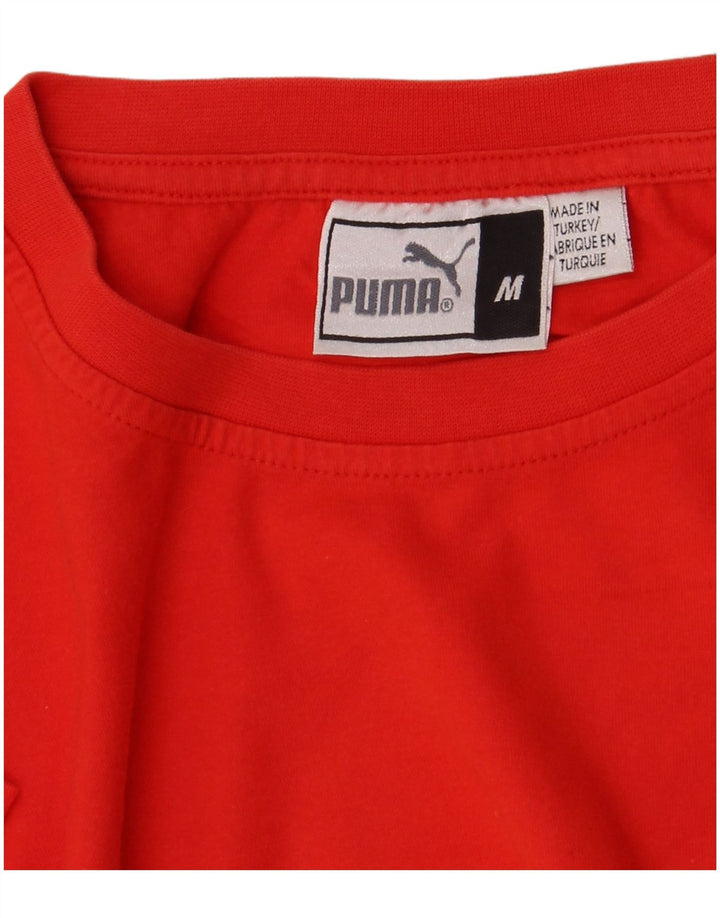 Puma Herre Grafisk T-Shirt Top Medium Rød