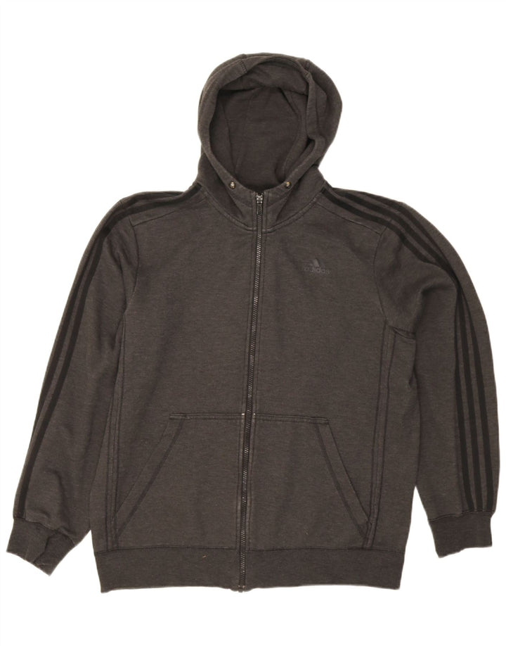 Adidas Herre Climalite Hættetrøje Sweater med lynlås Large Grå Polyester