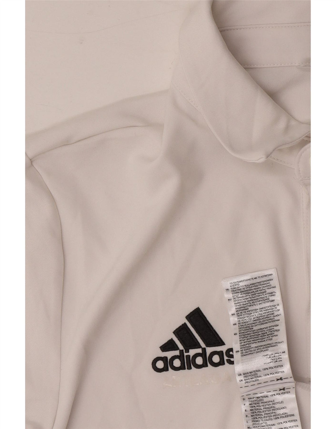 Adidas Aeroready Polo Shirt til mænd Lille hvid polyester