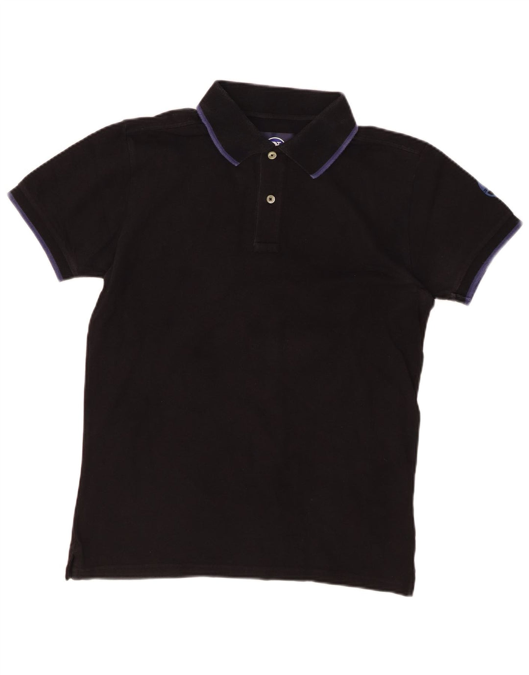 NORTH SAILS Mens Polo Shirt Small Black Cotton