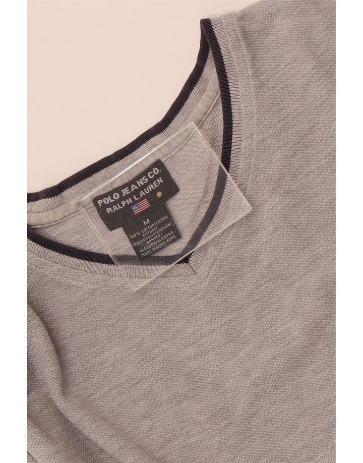 Ralph Lauren Herre T-shirt Top Medium Grey Flecked Bomuld