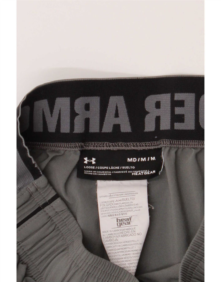 Under Armour Herre Heat Gear Graphic Sports Shorts Medium Grey Polyester