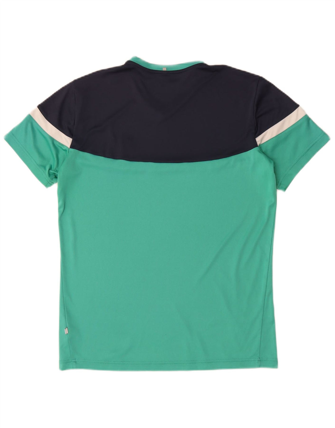 Fila Herre T-Shirt Top IT 50 Medium Turkis Colourblock Polyester