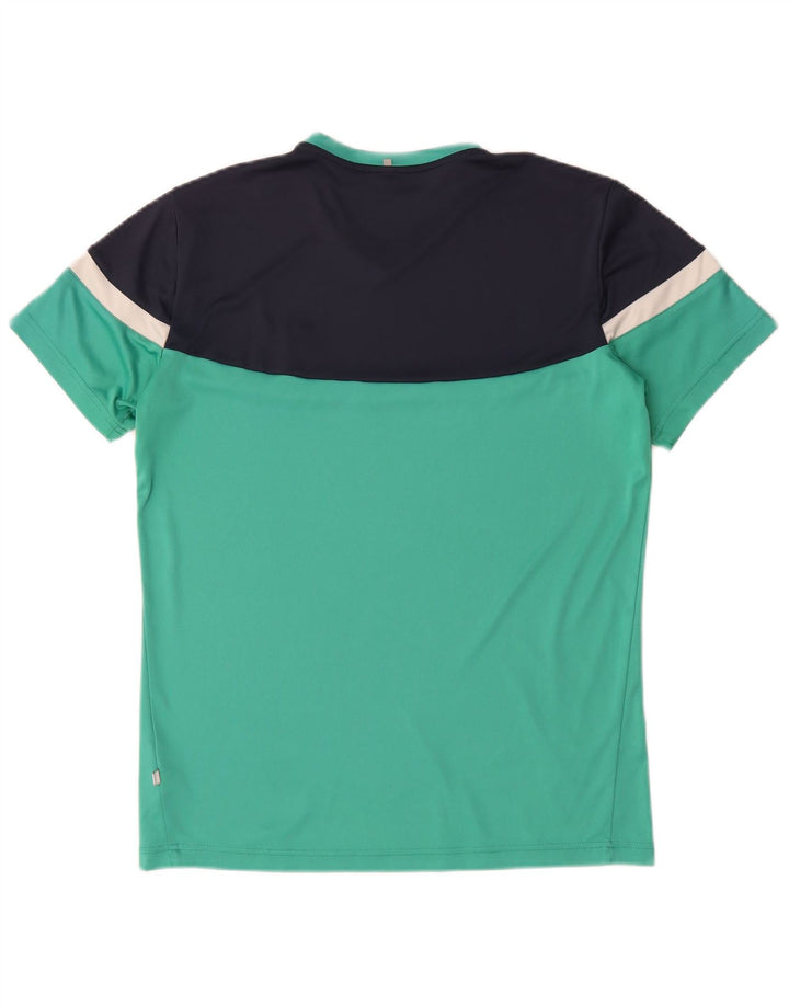 Fila Herre T-Shirt Top IT 50 Medium Turkis Colourblock Polyester
