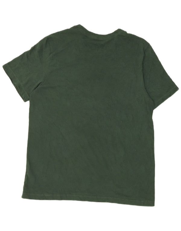 Nike Herre Michigan State Spartans Grafisk T-Shirt Top Stor Grøn Bomuld