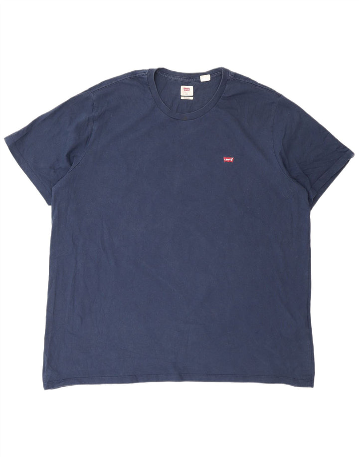 Levi's Herre Standard T-Shirt Top 2XL Marineblå Bomuld